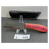 Handmade Knife & Sheath Tanto Blade