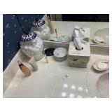 MIsc Decor, etc on Bathroom Counter
