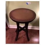 Metal Round Side Table approx 18 x 22