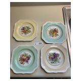 (4) Vintage Old English Johnson Bros Fruit Plates