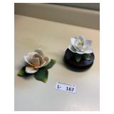 Capodimonte & Lefton Floral Decor