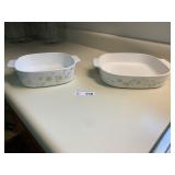 (2) Corning Ware Dishes