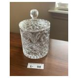 Cut Crystal Biscuit Jar