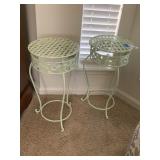 (2) Wrought Iron Plant Stands