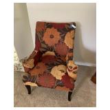 Bold Floral Accent Chair