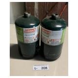 (2) Coleman Propane Cans