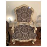 Traditional French Provincial Louis XV Armchair