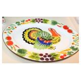 Vintage Metal Turkey Platter