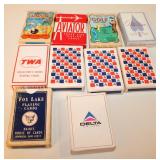 Lot of Vintage Playing Cards Airlines Fox Lake