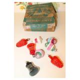 Lot of 8 WWII Un-silvered Christmas Ornaments