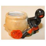 Vintage Black Memorabilia Boy Pulling Wagon