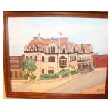 Historic Evansville, IN Old Post Office Painting