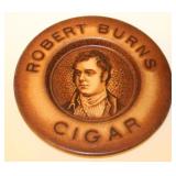 Vintage Lithographed Robert Burns Cigars Tip Tin