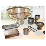Silver & Electroplated Assorted Items Punch Bowl