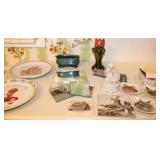 China Cat Plates, Painted Tile Trivets, Kewpie, Gi
