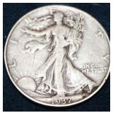 1937 Walking Liberty Half Dollar