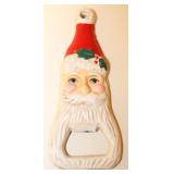Painted Cast Iron Santa Bottle Opener