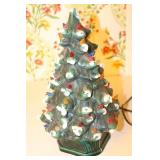 Lot of Vintage Christmas Items Ceramic Tree