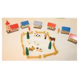 Vintage Erzgebirge Chistmas Houses Animals Village