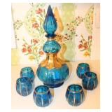 Empoli Italy MCM  Genie Bottle Flame Stopper Glass