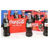 Lot of Coca-Cola Christmas Santa Bottles