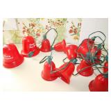 Two Vintage Sets of Christmas Lighted Bells