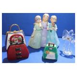 Lot of Collectible Knick-Knacks- Purses, Angels