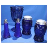 Cobalt Blue Salt & Pepper Sets & Goblet