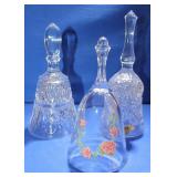 Lot of 3 Glass Bells