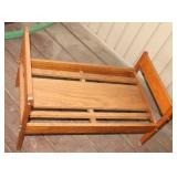 Wood Doll Bed