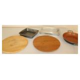 Wood Lazy Susan, Bakeware & Gotham Skillet