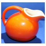 Vintage Pottery Ball Pitcher Jar - Small