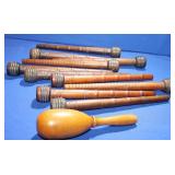 Vtg Lot Sewing Thread Spools & Sock Darner