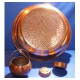 ODI Korea Punched Bowl & 3 Small Copper Pieces