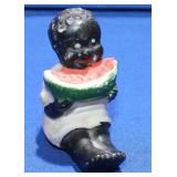 Antique Black Americana Child Eating Watermelon