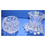 Tiffany & Co Crystal Rock Cut Votive Candleholder