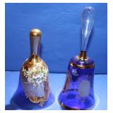 Murano Glass Bells - 24Kt Gold Paint