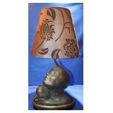 Art Dec Lady Bust Lamp