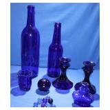 Cobalt Blue Lot of Glassware