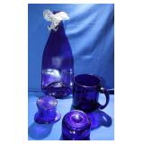 Cobalt Blue Hart, Mug, Spoon rest, Lantern Globe