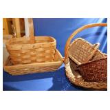Lot of Wicker Baskets -Doll Chair with Boyd