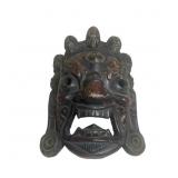 Antique Tibetan Wooden Buddhist Mahakala Mask