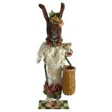 Victorian 26" Rabbit Bunny Easter Wooden Display