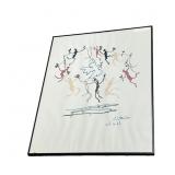 PABLO PICASSO IN STYLE SIGNED ART Print Litho