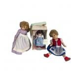 Lot Of 3 Vintage Madame Alexander Dolls