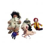 Lot Of 5 Porcalain Dolls Including Fayzah Spanos