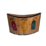 Vtg  KAKADU Painting On Wood Signed Reut & Aharon
