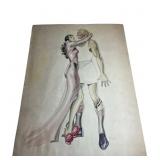 Arthur Rosenman Ross Watercolor Painting Erotic