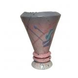 David Petrakovitz  Art Pottery Modern Vase Signed