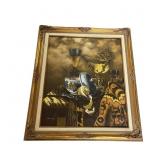 Still Life oil painting Nautilus signed Danskin